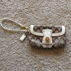 Coach Monogram Clutch